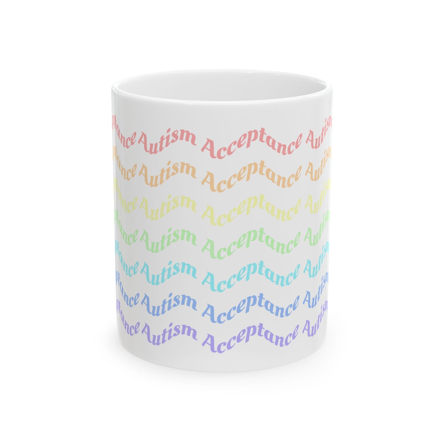 Rainbow Autism Acceptance Ceramic Mug - 11oz & 15oz